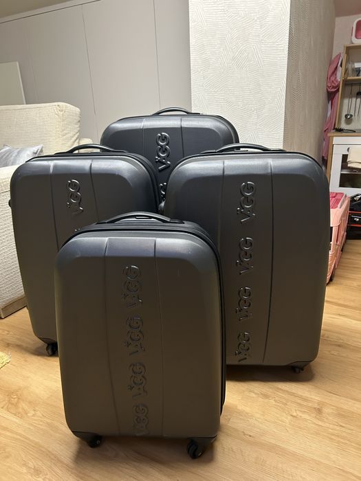 Conjunto de 4 Malas de Viagem VÄGG Rígidas (Cabine e Porão)