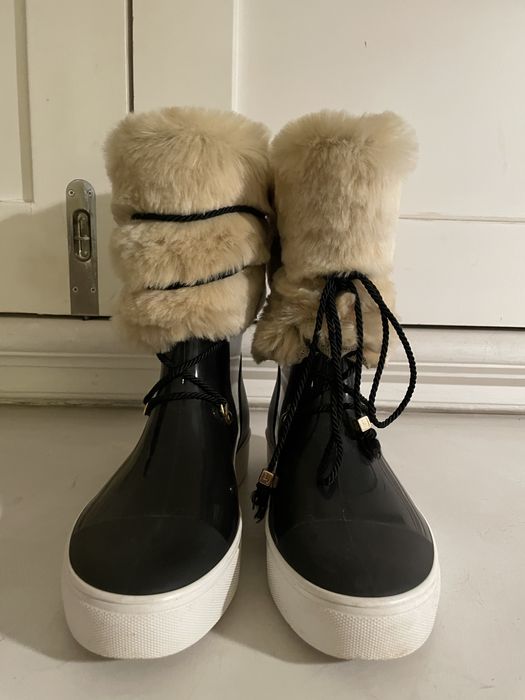 Botas de borracha com pelo nr 39