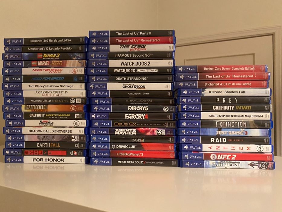 Jogos ps4 como novos