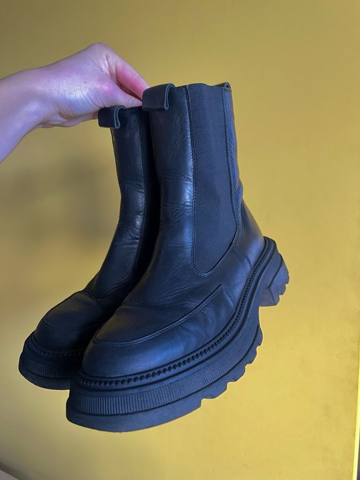 Кожаные ботинки (натуральная) челси