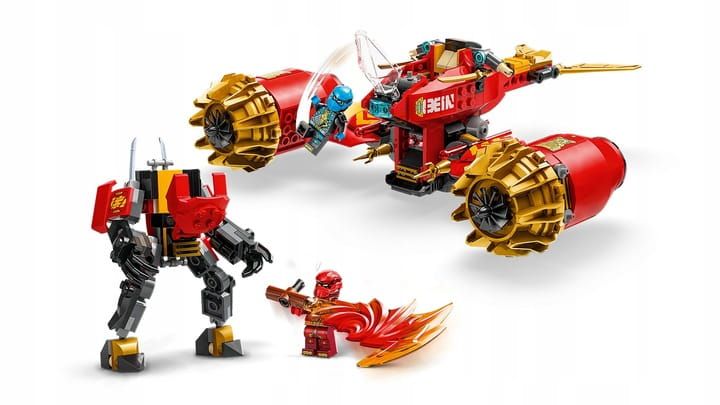 Lego Ninjago 71830 – mech Kaia i motocykl ninja, 333 elementy