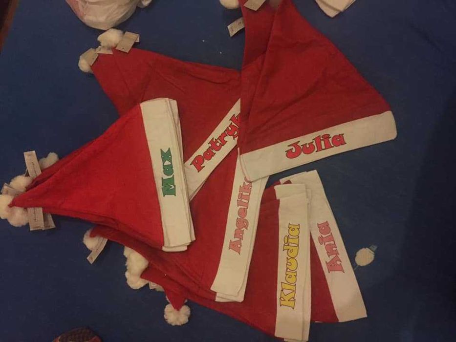 Czapka Mikołaja z TWOIM NADRUKIEM