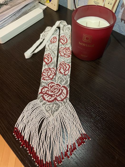 Гердан розы в серебре