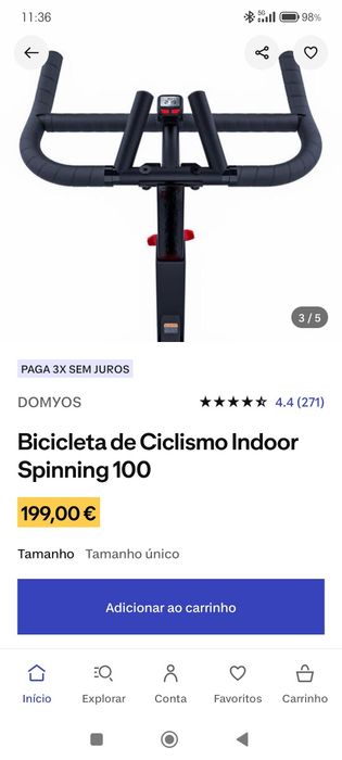 Bicicleta Indoor spinning 100