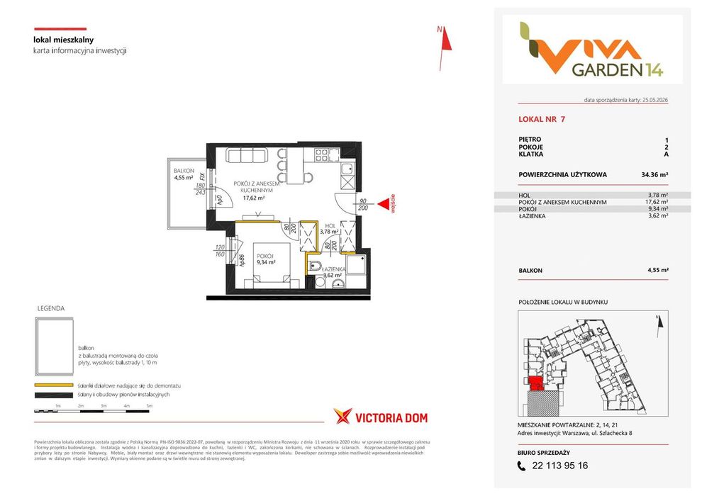 2-pokojowe mieszkanie 34m2 + balkon Bez Prowizji