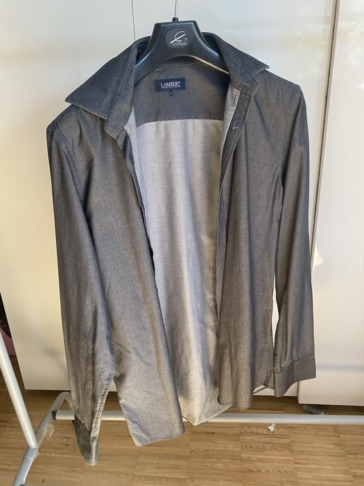 Koszula meska lambert szara grafitowa rozmiar kolniezyka 42