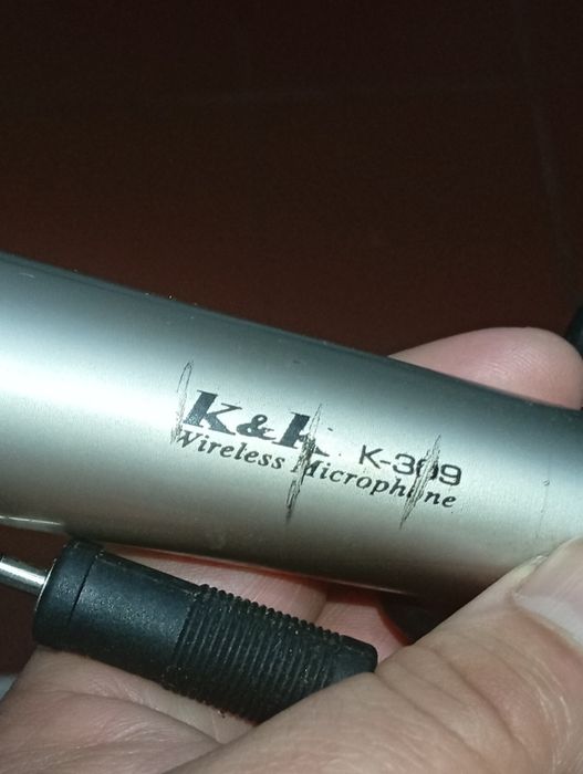 microfone k&k k-309 com fio bem funcional