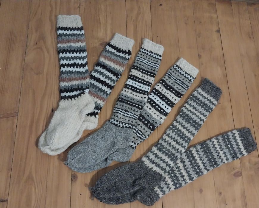 Гетры, носки из натуральной овечьей шерсти шерсти