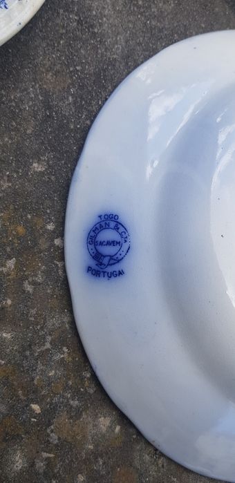 Conjunto pratos loiça sacavem