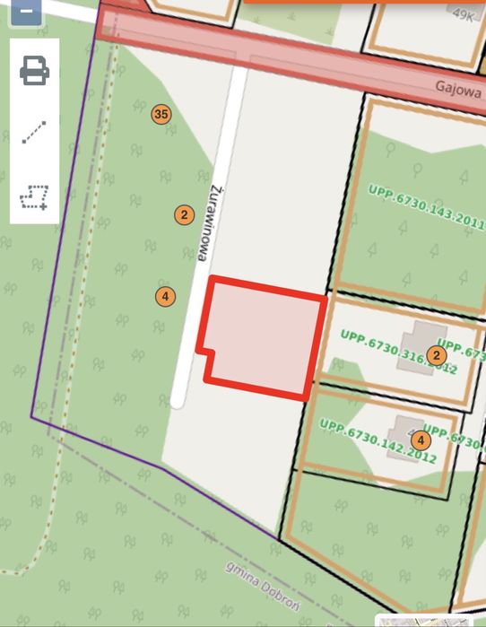 Działka budowlana Łask-Ostrów 1000m2