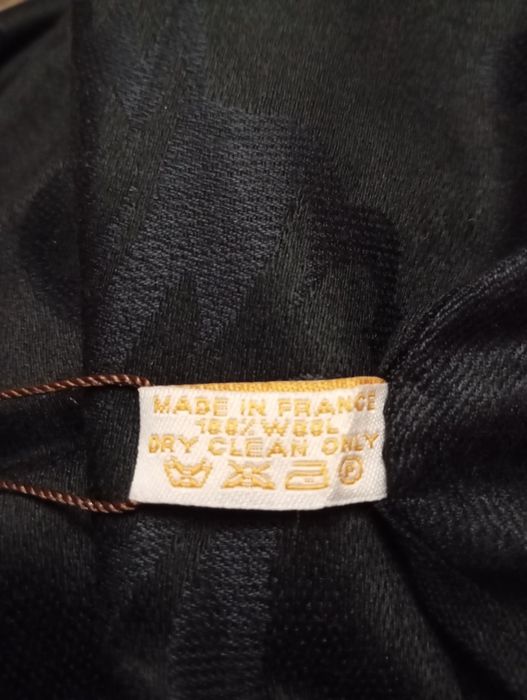 Шаль палантин  Louis Vuitton чорний , шарф сливовий Basic