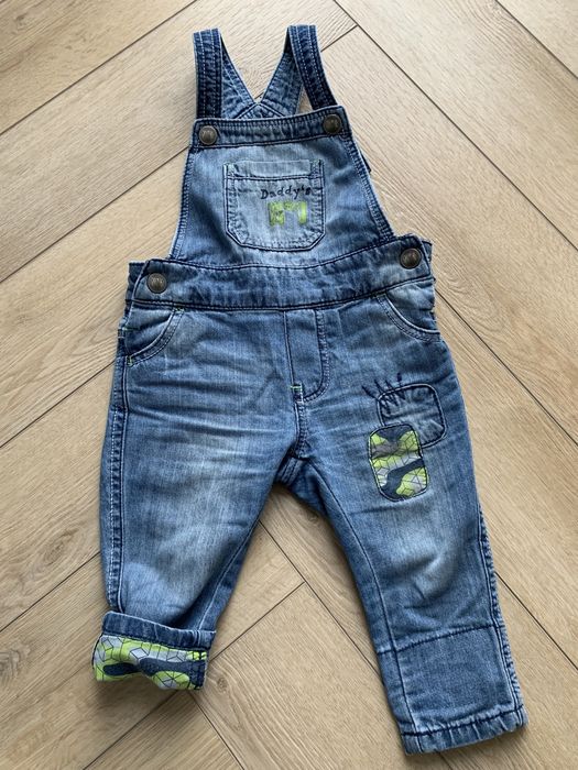 Ogrodniczki jeansowe 74 80 86
