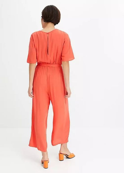 B.P.C kombinezon 7/8 krepowany czerwony 42.