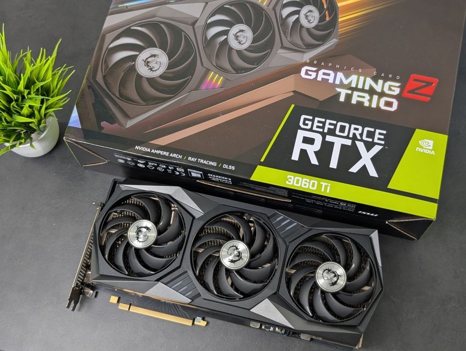 Топова! Відеокарта MSI GAMING Z Trio RTX 3060Ti 8GB (GDDR6) Гарантія