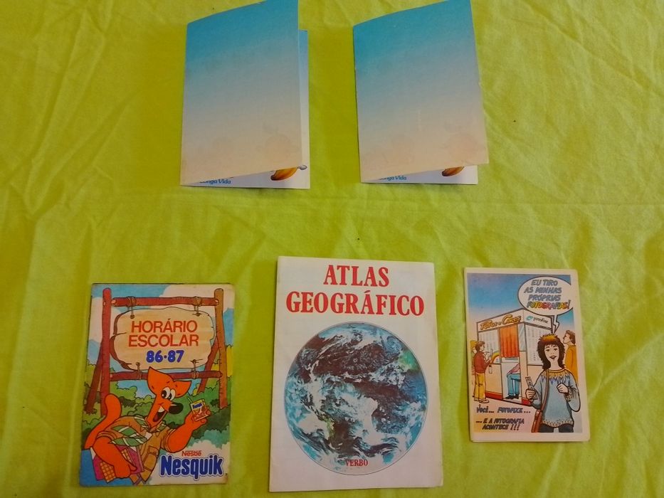 Coleção de horários escolares anos 80/90