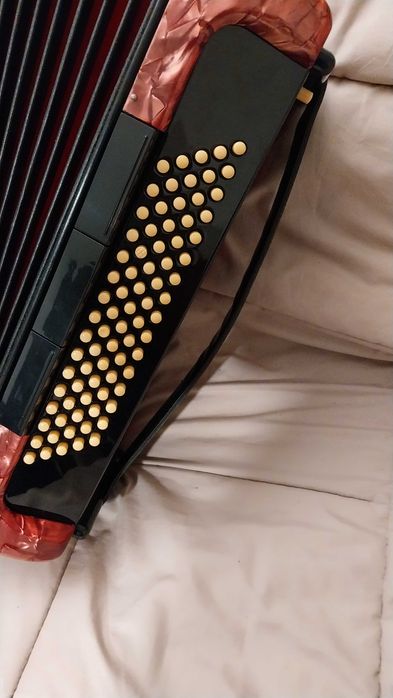 Acordeon hohner bravo lll 80, bem conservado, com pouco uso.