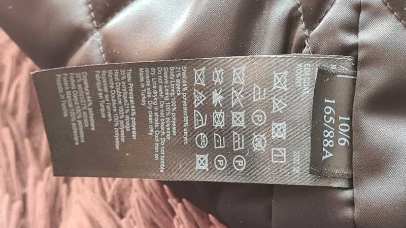 Płaszcz AllSaints eda coat – Pepitka, Alpaka, Premium