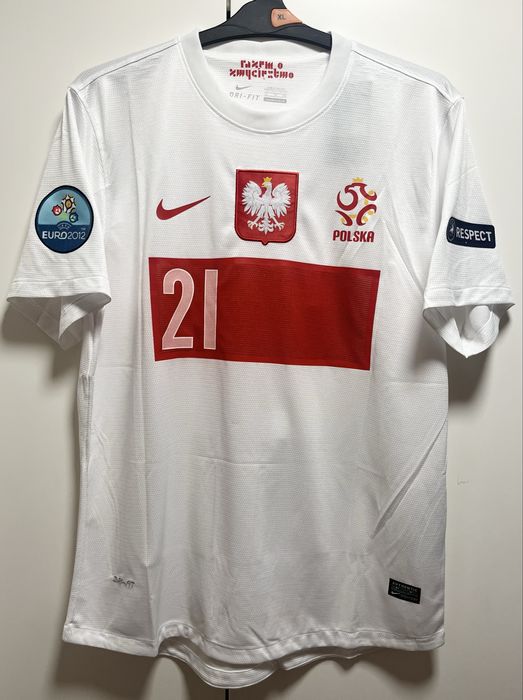 Koszulka Reprezentacji Polski Grosicki 21 • Euro 2012 • XL Retro