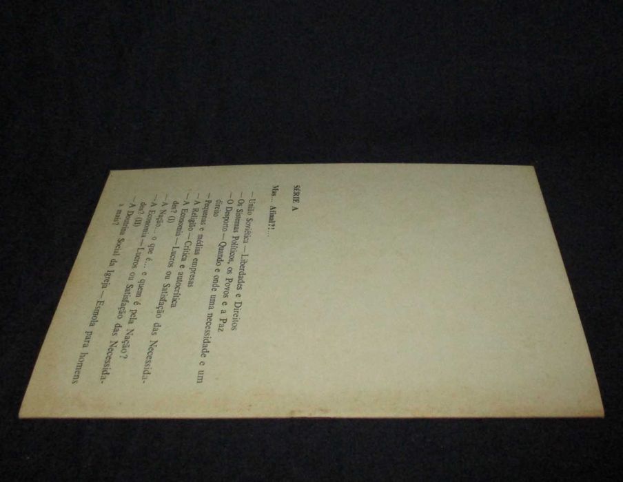 Livro Mas Afinal?! A nação o que é e quem é pela nação? Sérgio Ribeiro