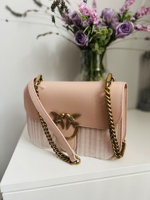 Pinko love bell torebka damska jasnk rozowa
