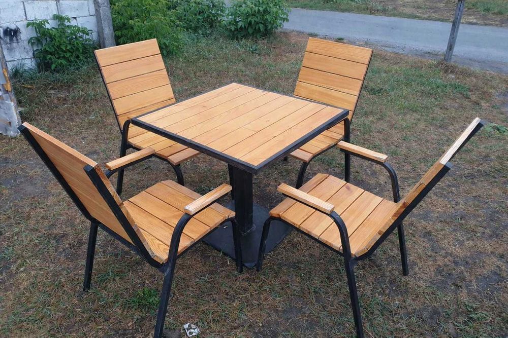 БВ меблі для літніх кафе, садові меблі. Реставровані садові меблі.