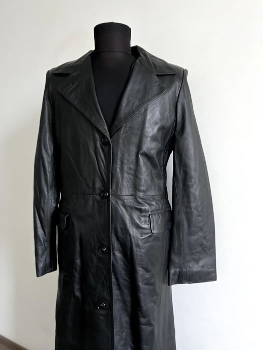 Плащ з натуральної шкіри Тренч 52 розмір