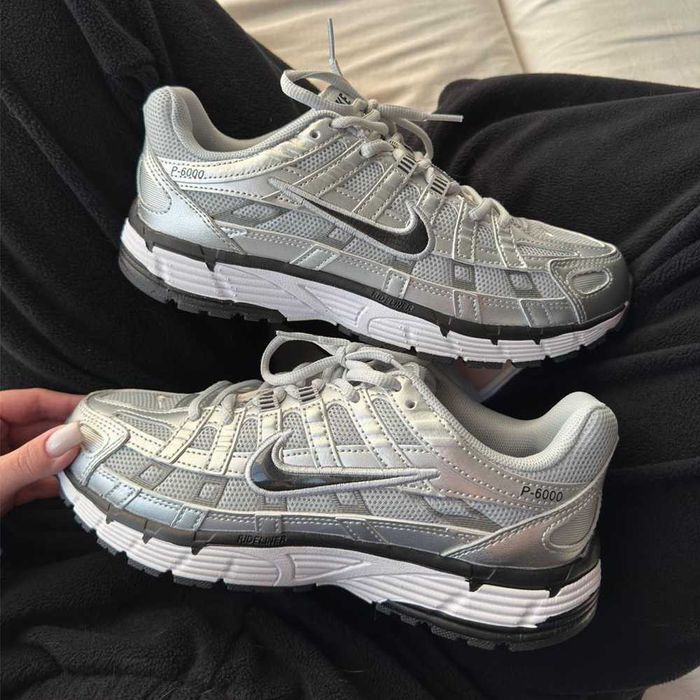 Кросівки Nike P-6000 Silver Black | кроси Найк П-6000 сірого кольору