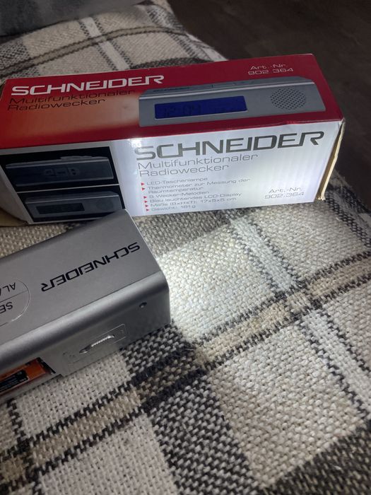 Schneider настільний годинник-ліхтарик