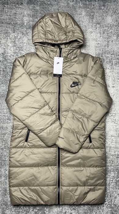 Kurtka Puchowa Nike Dłuższa Khaki S *NOWA*