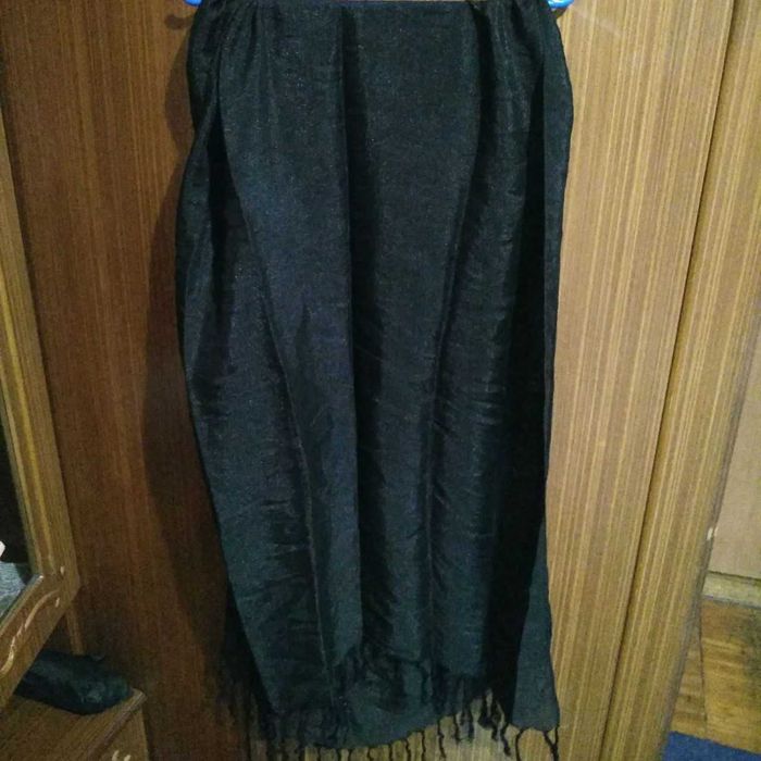 Жіночий шарф чорний накидка довгий не дорого гарний