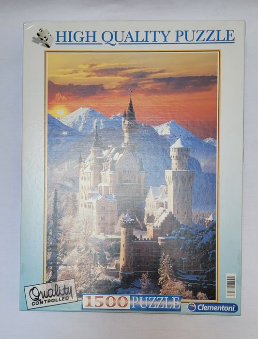 Magiczny zachód słońca nad Neuschwanstein – puzzle 1500 el. Clementoni
