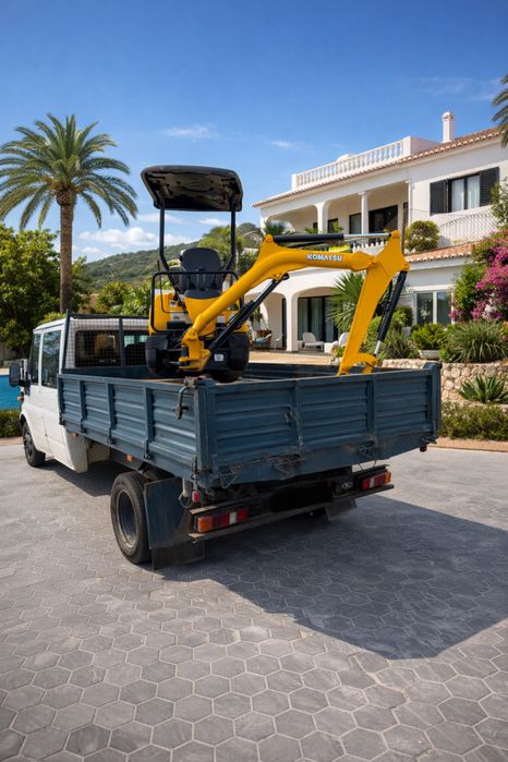 Mini Escavadora 1.5T | Limpeza de Terrenos e Valas – Faro & Algarve