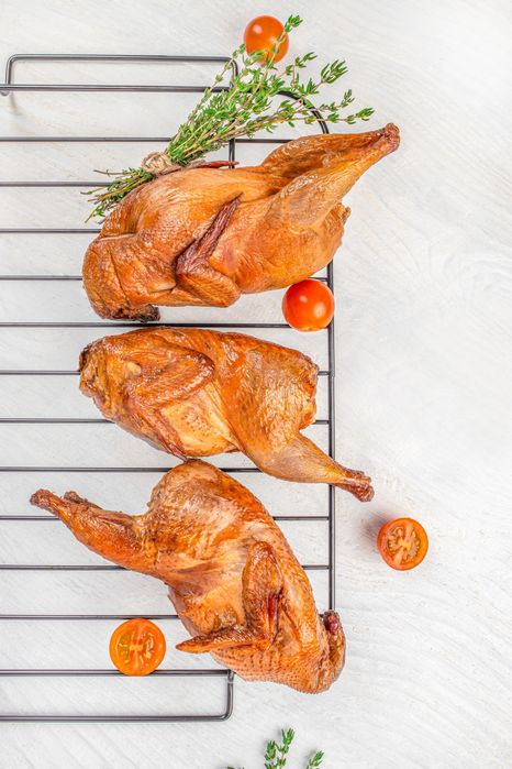 Копчена перепілка, та копчені яйця