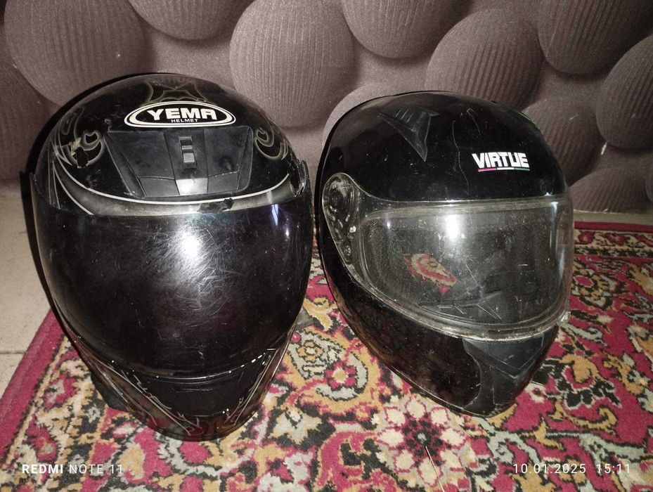 Мотошлем черный  шлем для мото