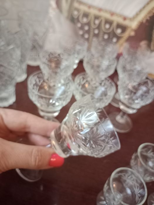 Кришталь 10 шт  рюмки келихи чарочки