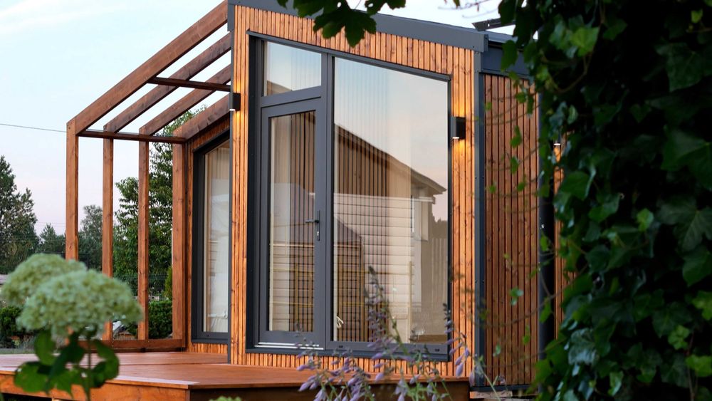 Domek letniskowy Duo 35 m kw + 20 m kw tarasów