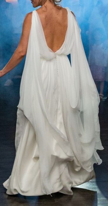 Vestido branco S acetinado