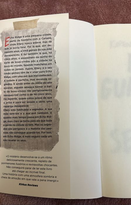 Livro "Dois guardam um segredo"
