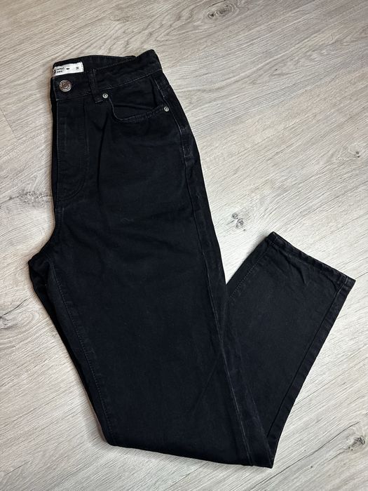 Czarne jeansy mom fit | S / 36 | stan idealny