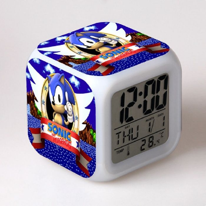 Relogio despertador Sonic