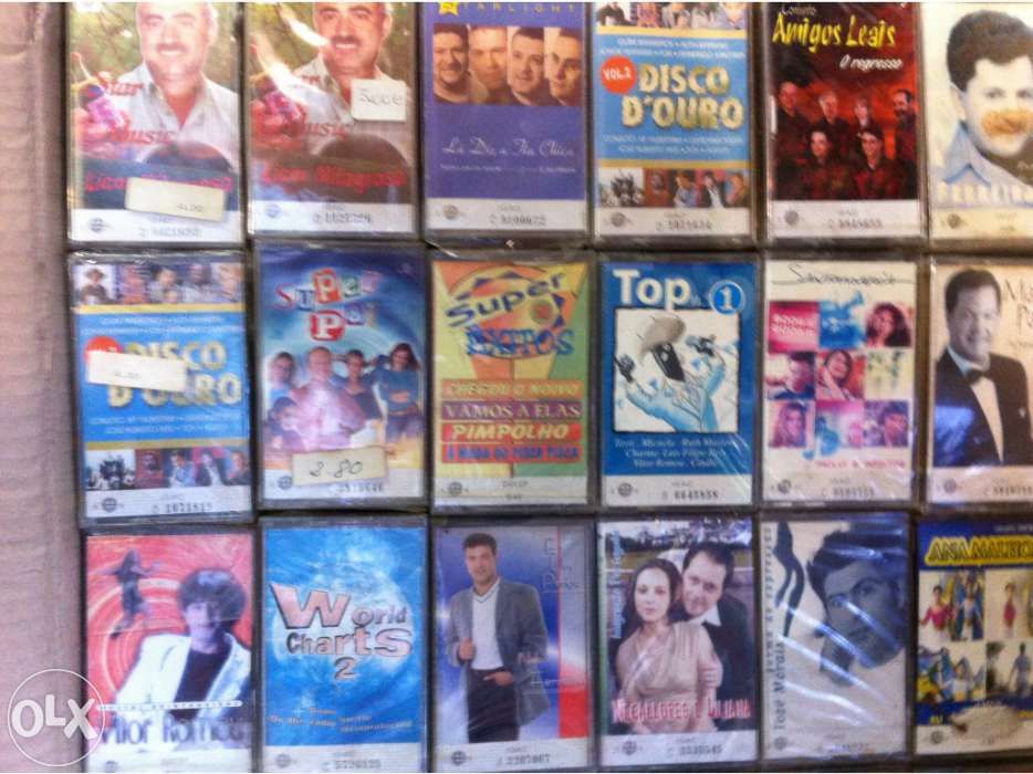 Mais de 3500 Cassetes de Audio originais seladas dos anos 90 até 2010