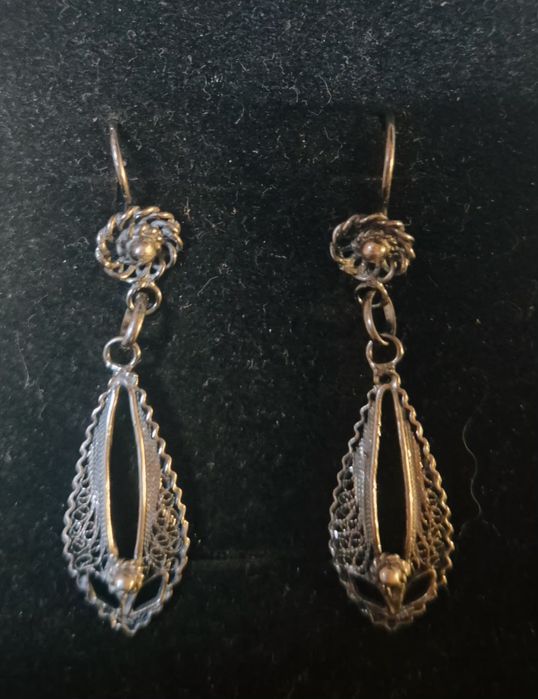 Brincos em prata filigrana
