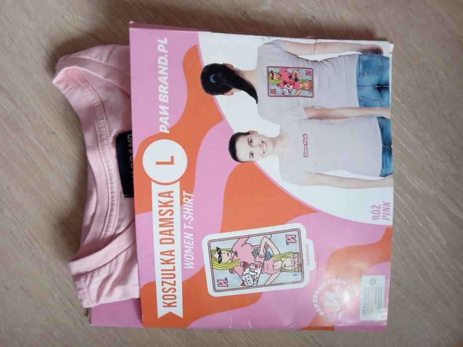 Koszulka damska L różowa