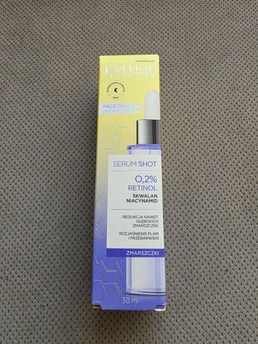 Eveline Cosmetics Shot  przeciwzmarszczkowe serum z 0,2% retinolem do twarzy, 30 ml