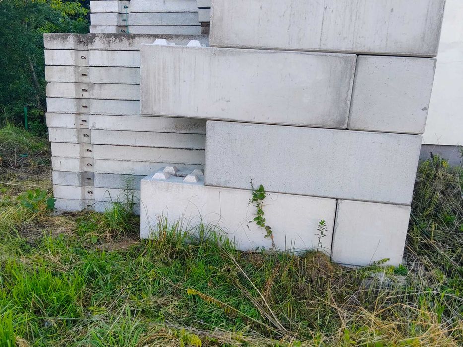 Mury oporowe (bloki betonowe, klocki Lego betonowe), Nowe