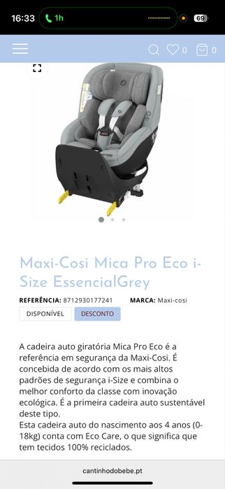 Cadeira Maxi Cosi 360