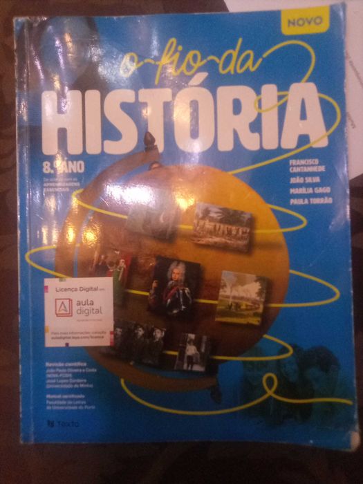 livro de 8º ano  de história - o fio da história