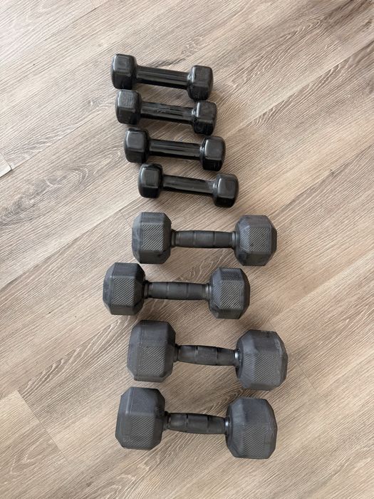 Conjunto de Halteres 7,5Kg, 5Kg, 2Kg