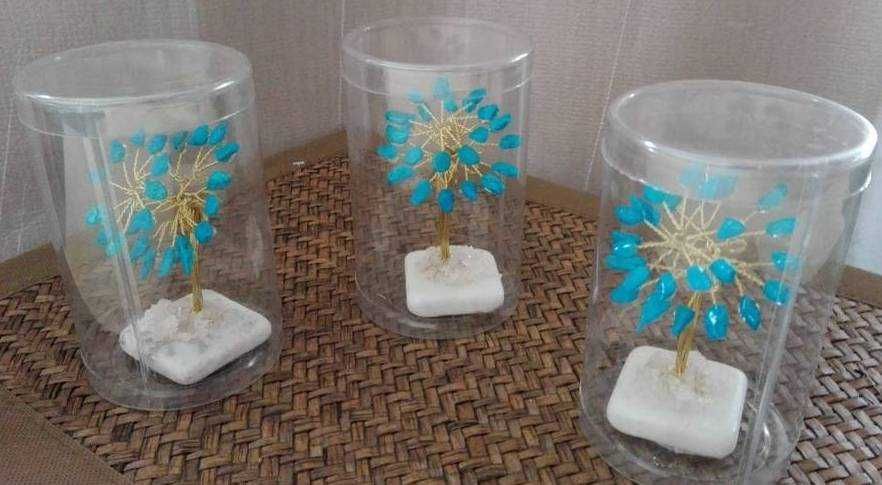 TURKMENIT mosiądz - drzewko szczęścia, wysoki ok 8 cm, bibelot kominek