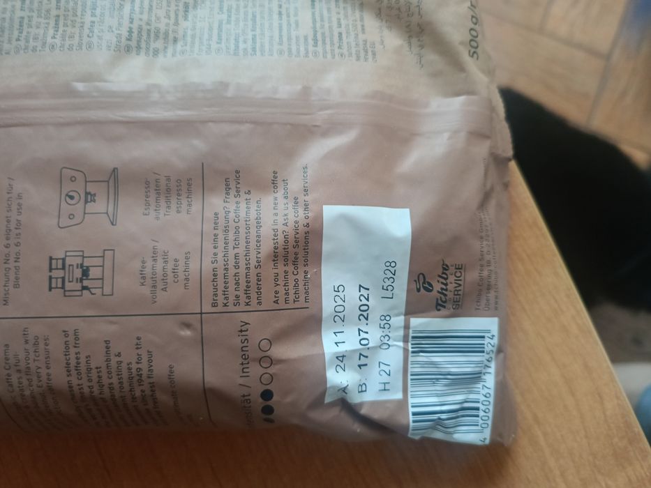 Kawa ziarnista Tchibo Caffè Crema Classique No. 6 – 500g